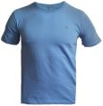 Blue Half Sleeve Plain Mens Cotton tshirt