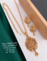 Brass/Zink Gold Yellow Necklace Set Imitation Jewellery