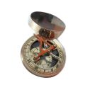 Brass Polished Antique Sundial Compass 