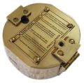 Brass Polished geological brunton compass