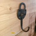 Metal lock wall hanger