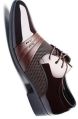 Rexine Black Brown mens designer formal shoes