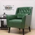 Green Leather Designer Chair