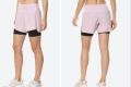 Lycra Cotton Pink Plain lycra ladies sports shorts