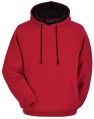 Woollen Red Long Sleeve Plain mens hoodies jacket