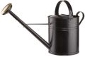 Round Black P Coat Plain black iron watering can