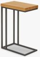 Acacia Wood & Iron Rectangular Plain Natural Wood Iron-Black designer side table