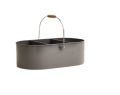 Oval Grey embossed iron utility caddy
