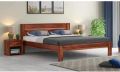 Fancy Wooden Double Bed Without Storage