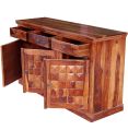 Three Drawer Wooden Storage Cabinet