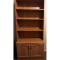 Polished Brown Wooden Bookshelf