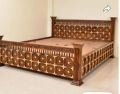 wooden designer bed with storage