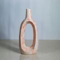 10 Inch Long Ring Ceramic Flower Vase