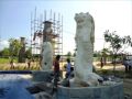 Marble Mar Lion Statue