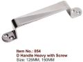 Stainless Steel Silver heavy screw d handle