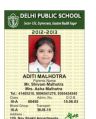 Rectangular multi color school id card