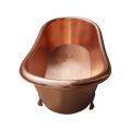 Oval Light Brown Plain Polished Copper Bath Tub