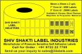 Plain White Chromo Roll SSL barcode label sticker