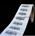 White Paper barcode sticker roll