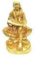 Golden Brass Sai Baba Statue