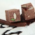 Square Brown Soft Chocolate Soan Papdi