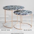 Blue Agate Nested Coffee Table