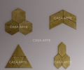 Golden Pyrite Gemstone Tile