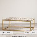 White Agate Coffee Center Table