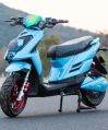 Aluminium Blue Battery Operated Scooter