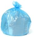 Blue recycle garbage plastic bag