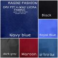 All Colors Plain Printed Ragini Fashions dryfit 4 way lycra fabric