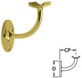 standard brass handrail brackets