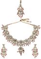 CNB17560 Gold Finish Antique Necklace Set