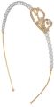 CNB31148 Gold Finish Pearls Hair Band