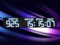Reactangular White Smartech large countdown days digital clock