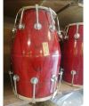Red Wooden Dholak