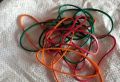 multi colour silky rubber band