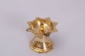 Golden Polished Poompuhar 3 inch brass oil lamp