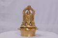 Golden Plain Polished Poompuhar brass balaji oil lamp