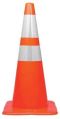 Conical Red White plastic traffic safety cones