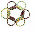 Rope Multi Color ring dog toy