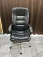 DSR DSR Leatherette Black Plain boss office revolving chair