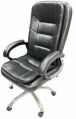 Leatherette Non Polished Rectangular.Square Black DSR leather directors visitor chair