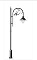 TCT & Tara Gold Mild Steel Polished Black Electric 5 meter decorative lighting pole