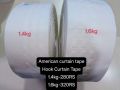 Polyester White Plain hook curtain tape