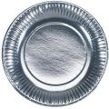 Silver Foil Disposable Paper Plates