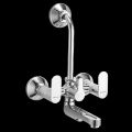 Wall Mixer with Provision for Overhead Showers with L Bend Pipe