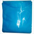Blue disposable polypropylene gown