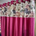 Printed Cotton Silk Fabric Etc. Multi Color designer curtains
