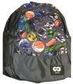 Printed Polyester College Backpack